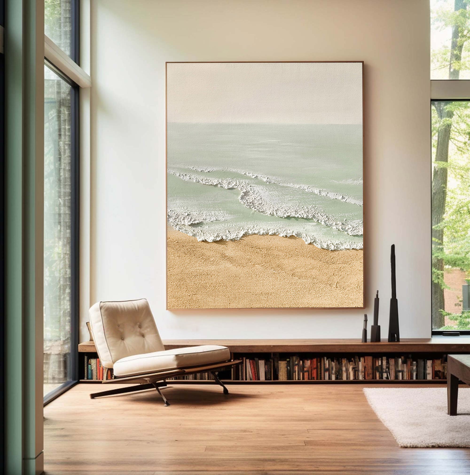 Plaster Art Painting hand - painted #HM1730