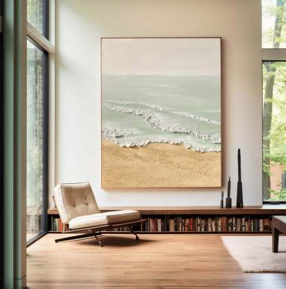 Plaster Art Painting hand - painted #HM1730