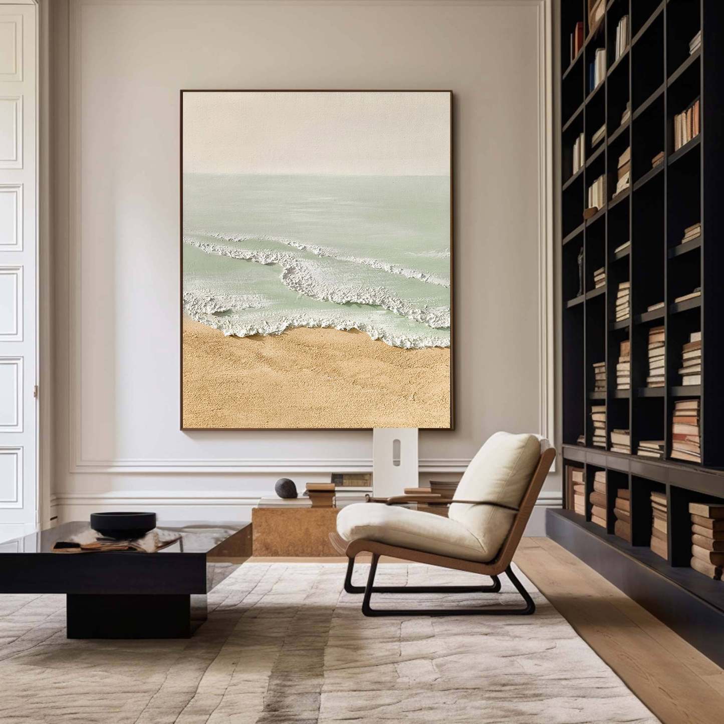 Plaster Art Painting hand - painted #HM1730