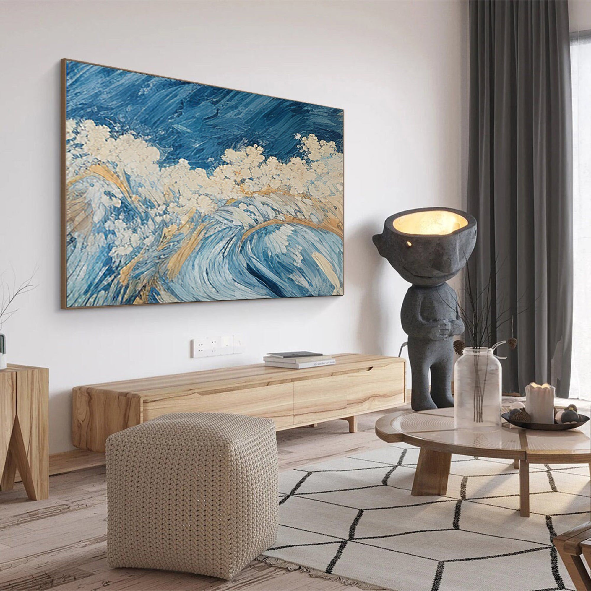 Abstract Art Painting hand - painted #HM1807