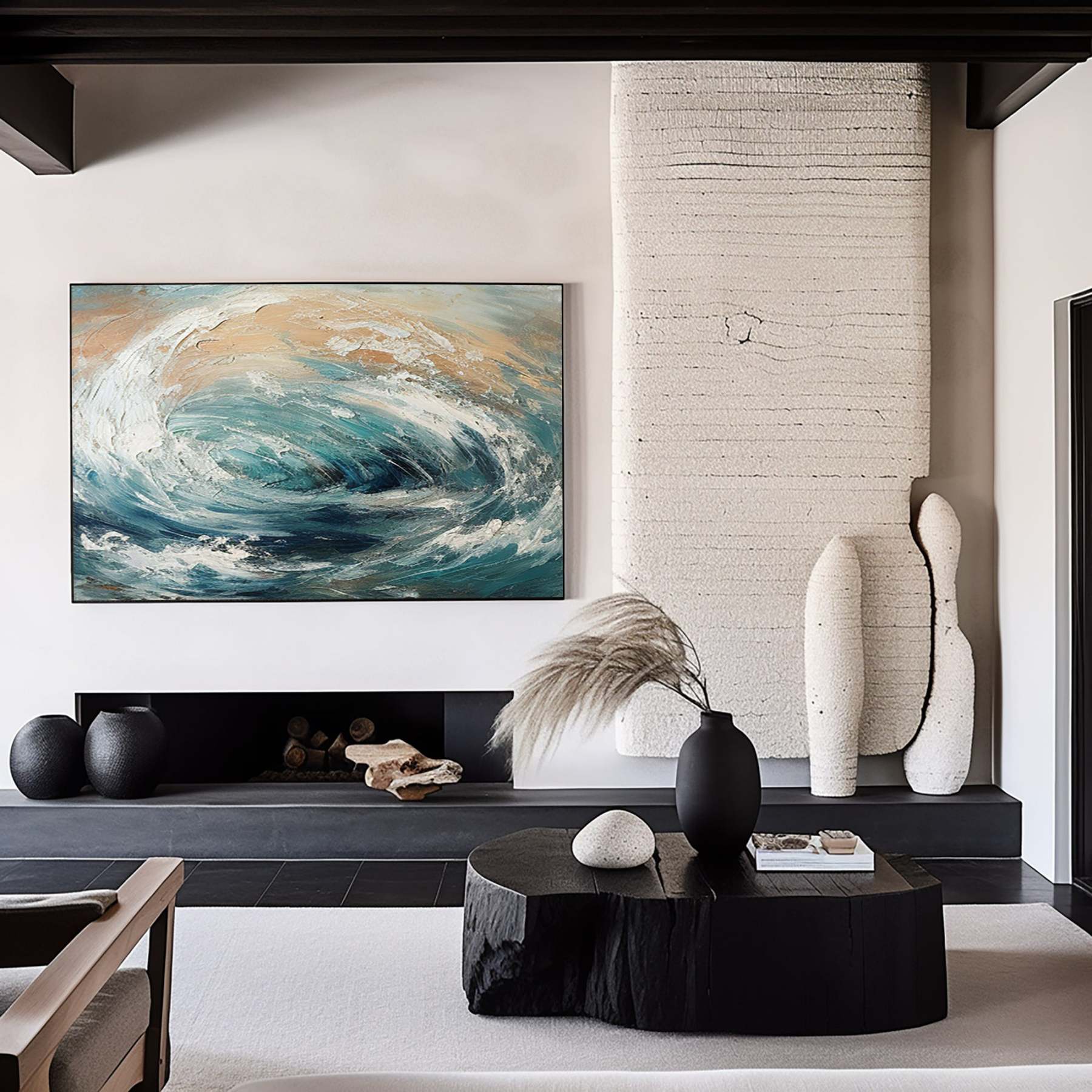 Abstract Art Painting hand - painted #HM1809