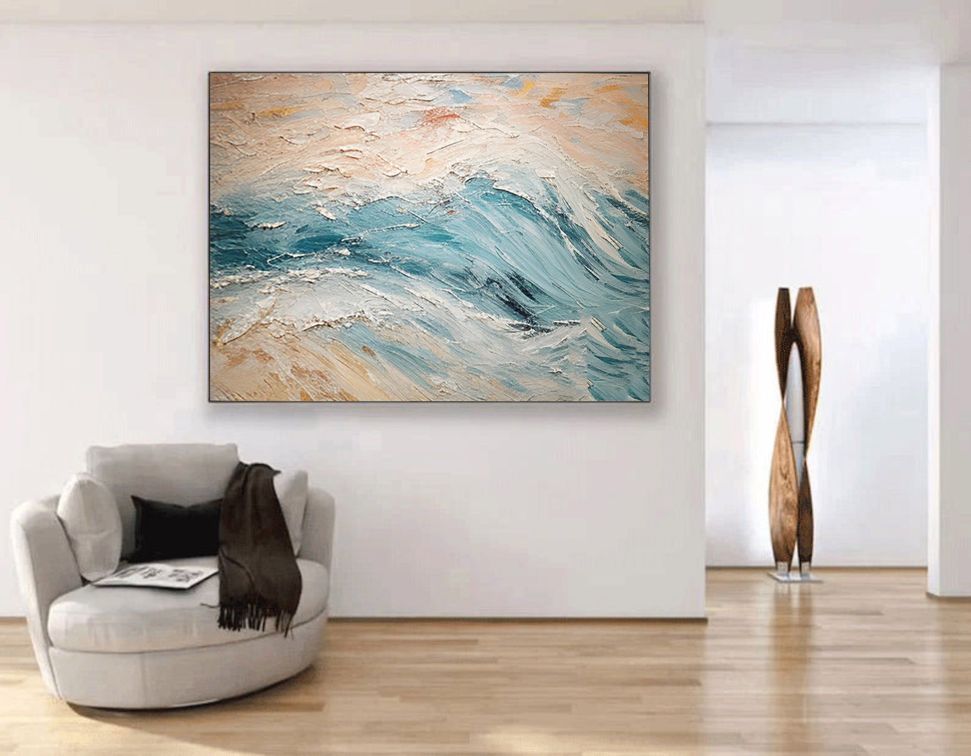 Abstract Art Painting hand - painted #HM1810