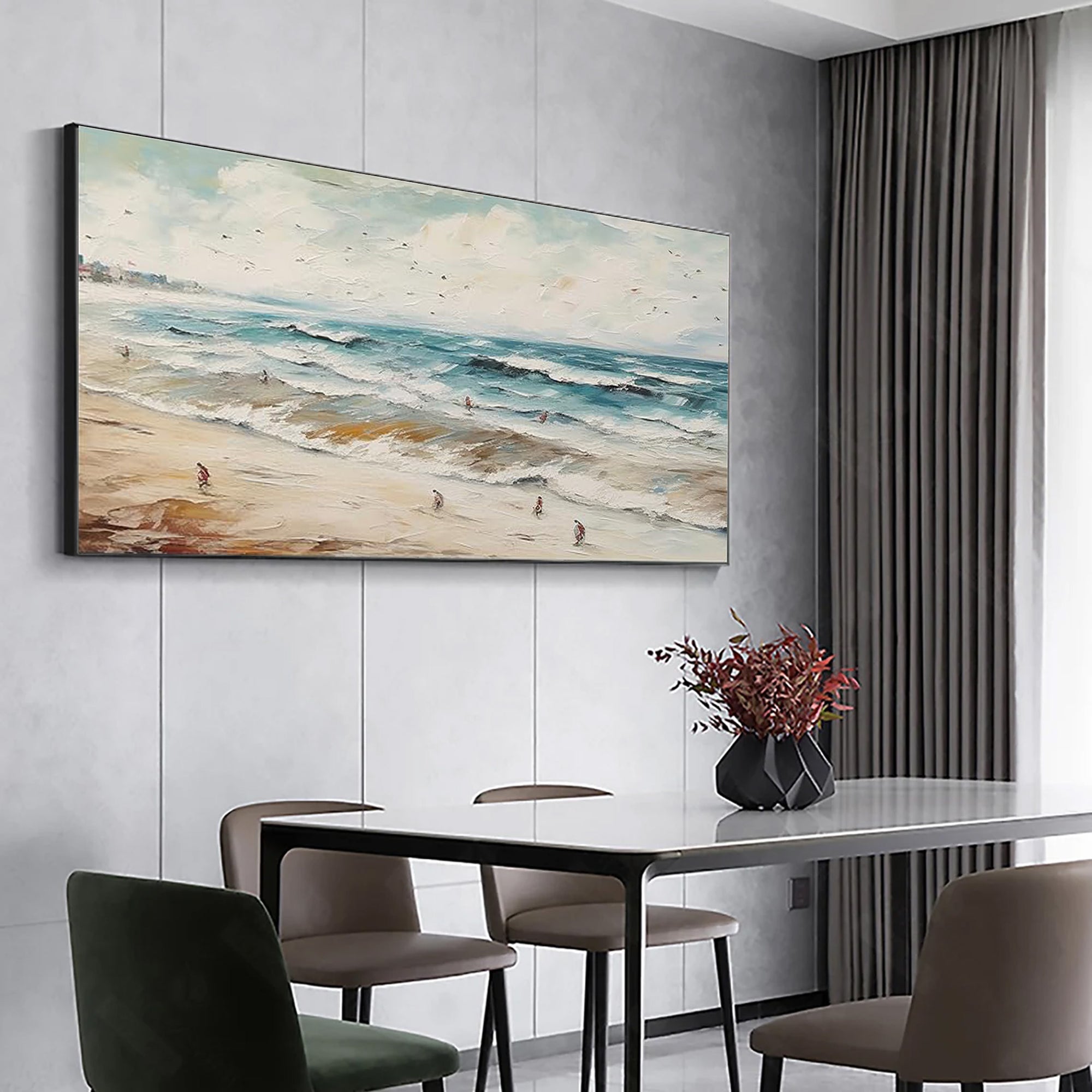 Plaster Art Painting hand - painted #HM1792