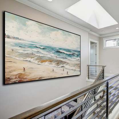 Plaster Art Painting hand - painted #HM1792