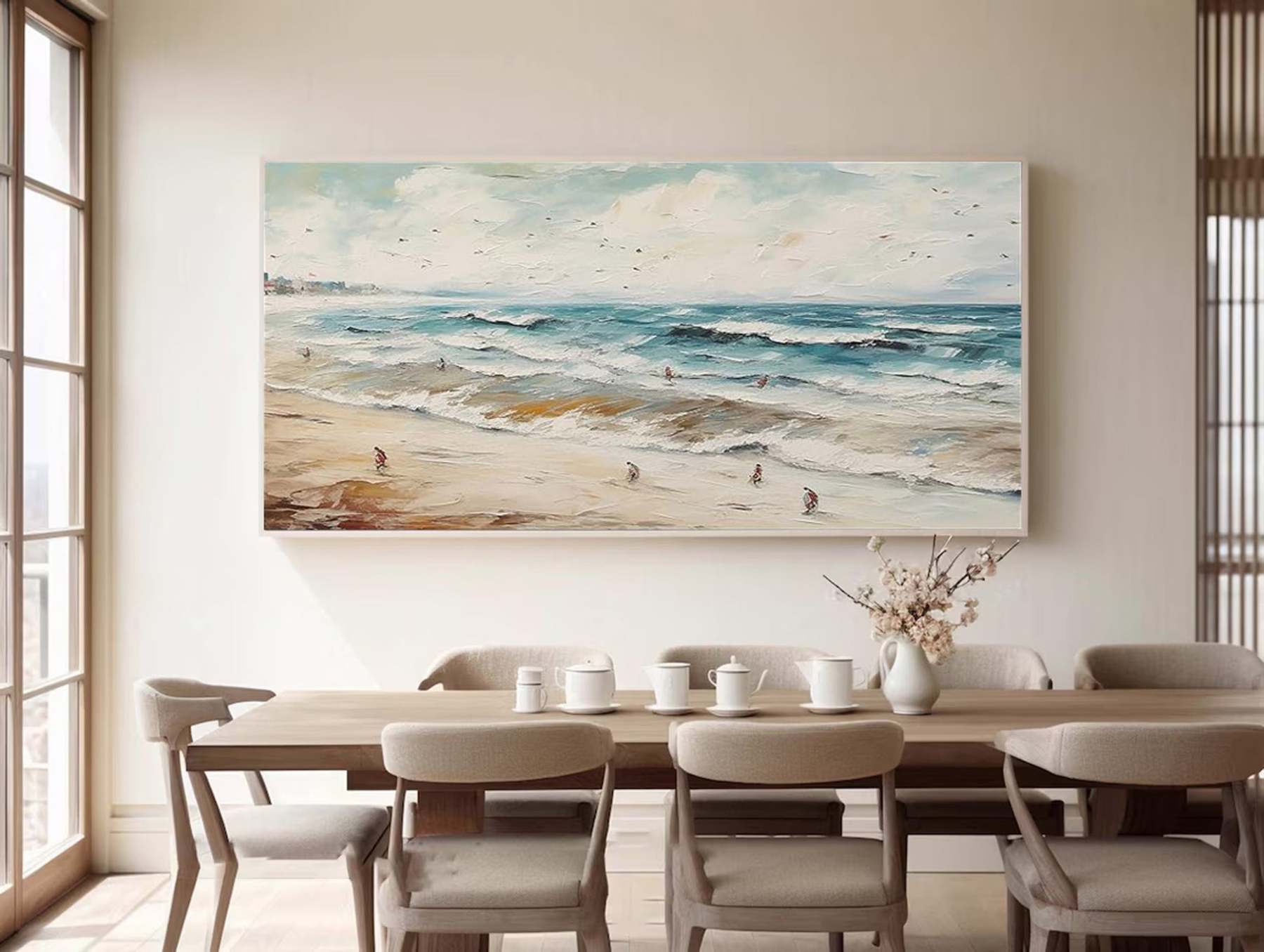 Plaster Art Painting hand - painted #HM1792