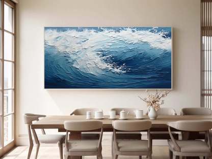 Plaster Art Painting hand - painted #HM1704