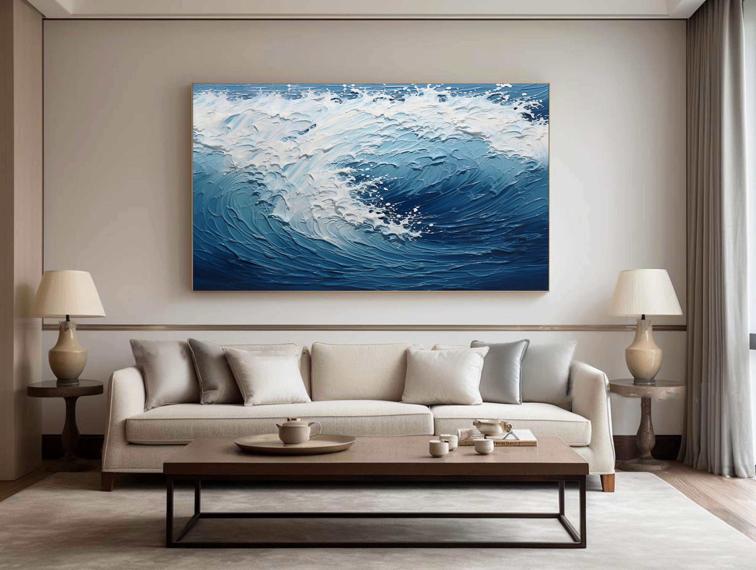 Plaster Art Painting hand - painted #HM1704