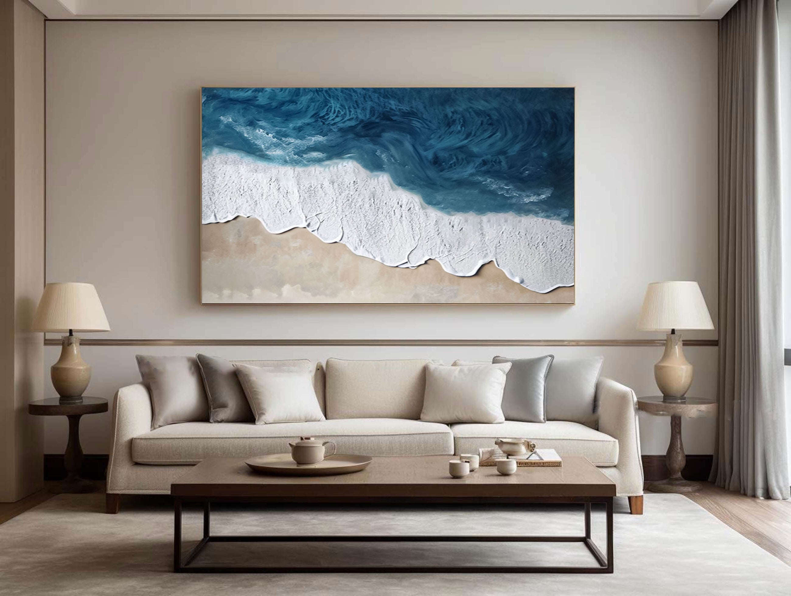 Plaster Art Painting hand - painted #HM1791