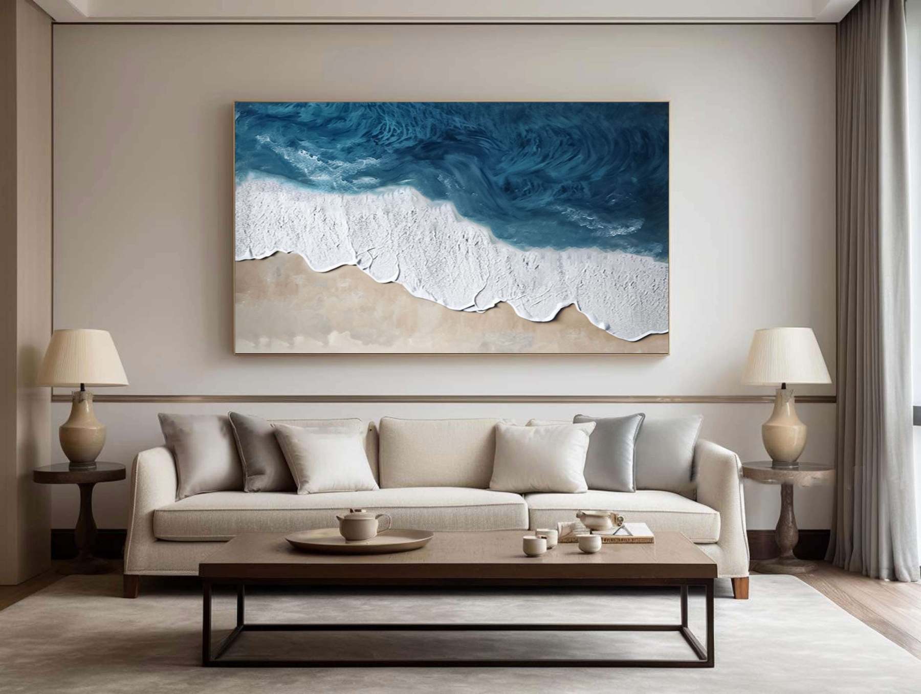 Plaster Art Painting hand - painted #HM1791