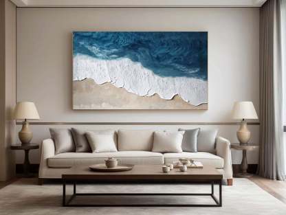 Plaster Art Painting hand - painted #HM1791