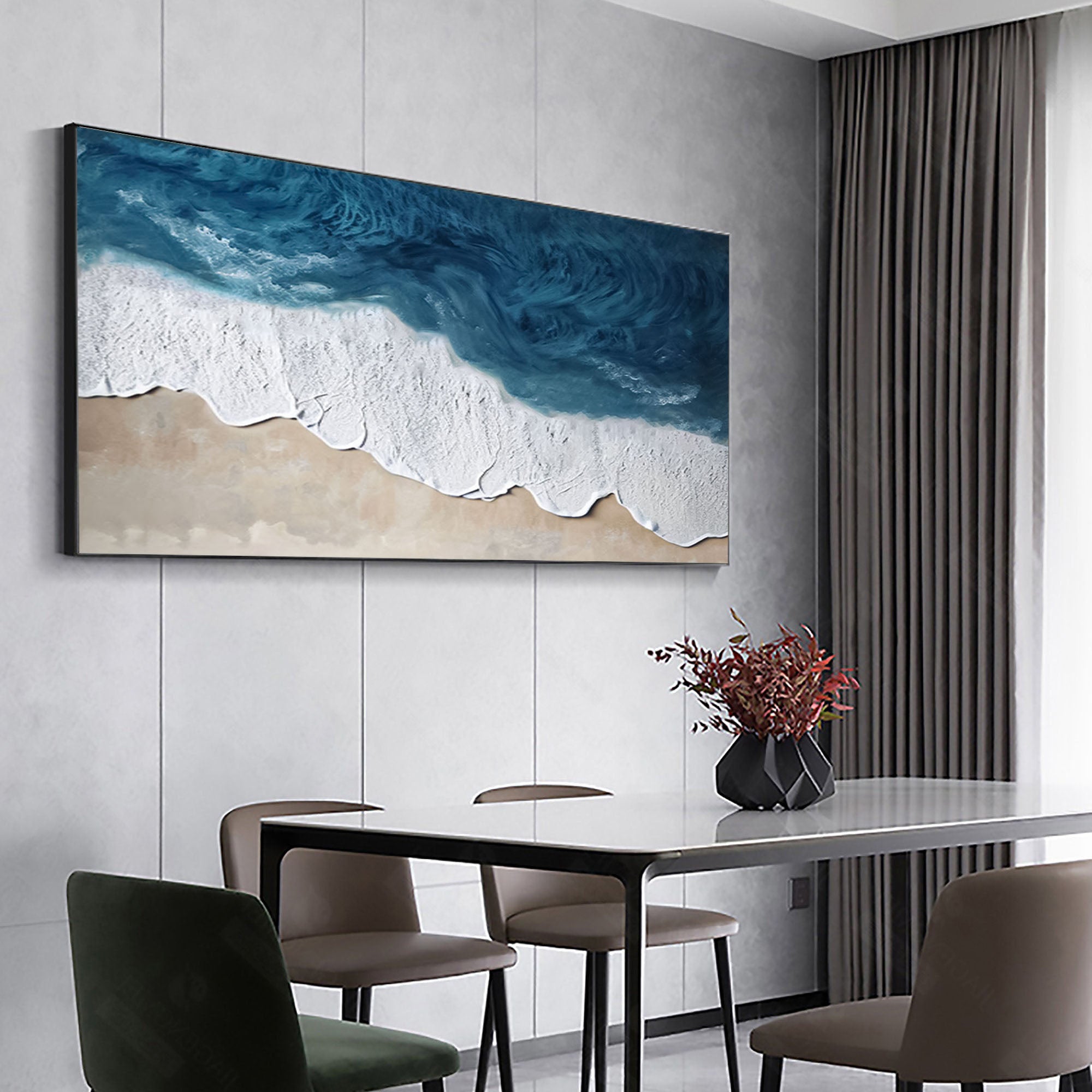 Plaster Art Painting hand - painted #HM1791