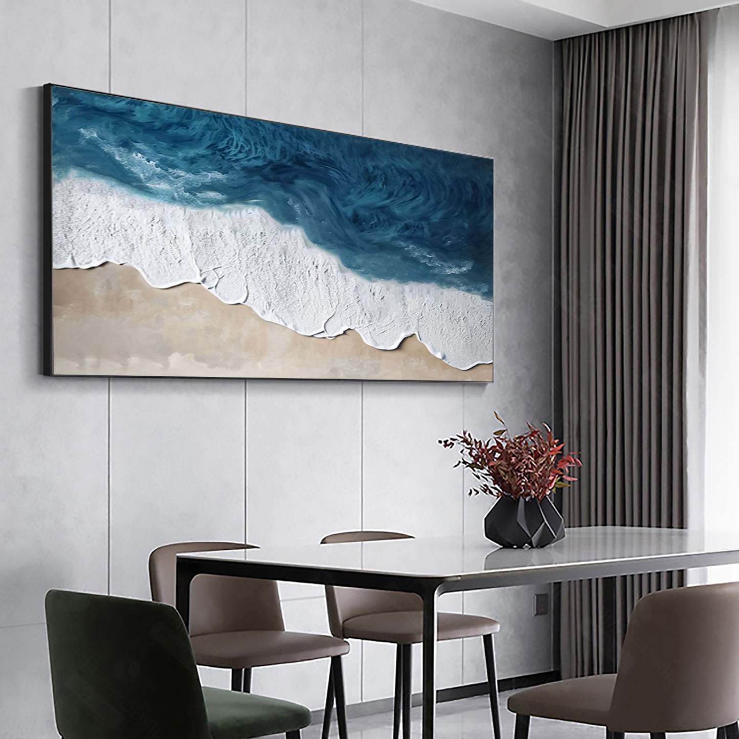 Plaster Art Painting hand - painted #HM1791