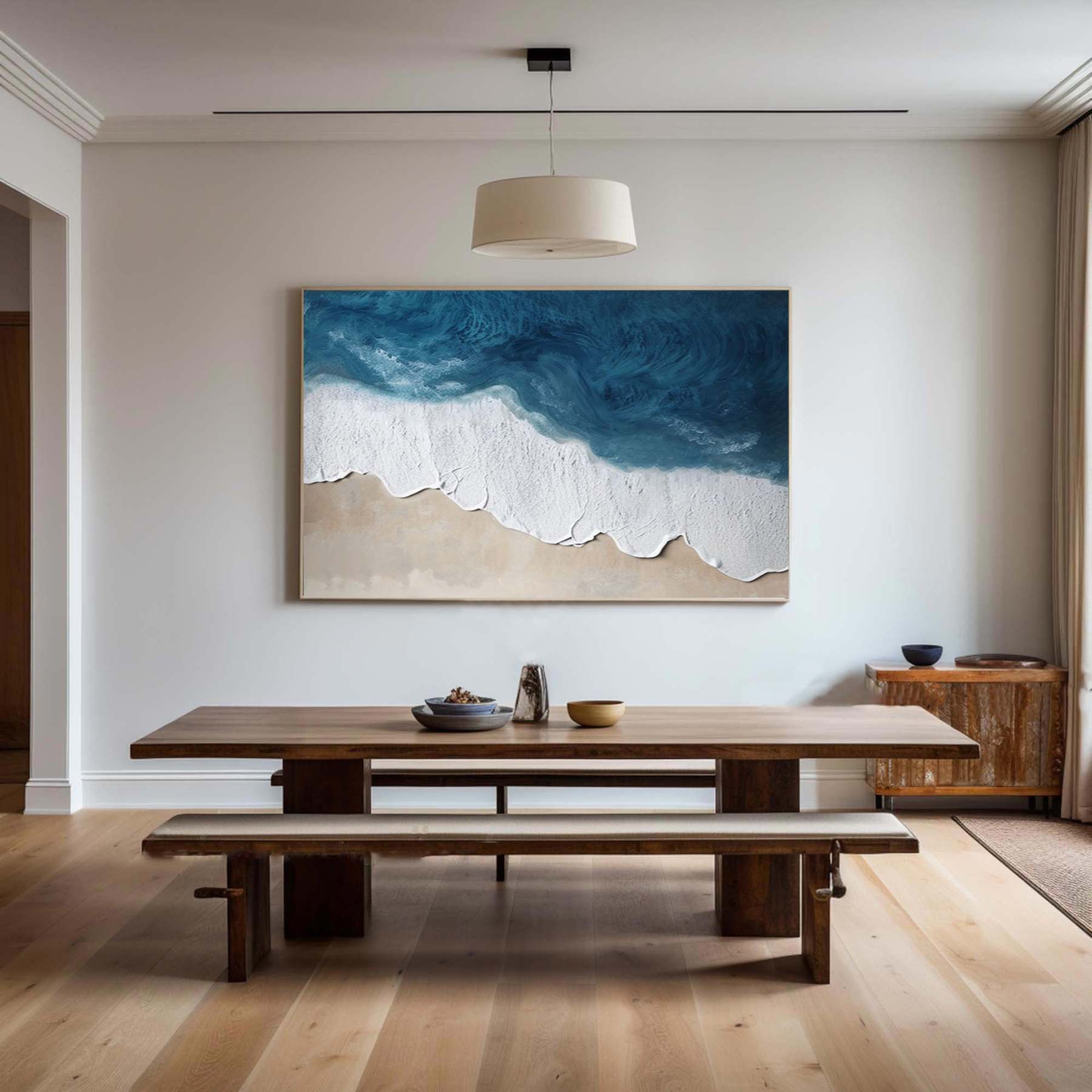 Plaster Art Painting hand - painted #HM1791