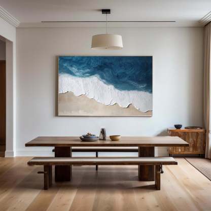 Plaster Art Painting hand - painted #HM1791