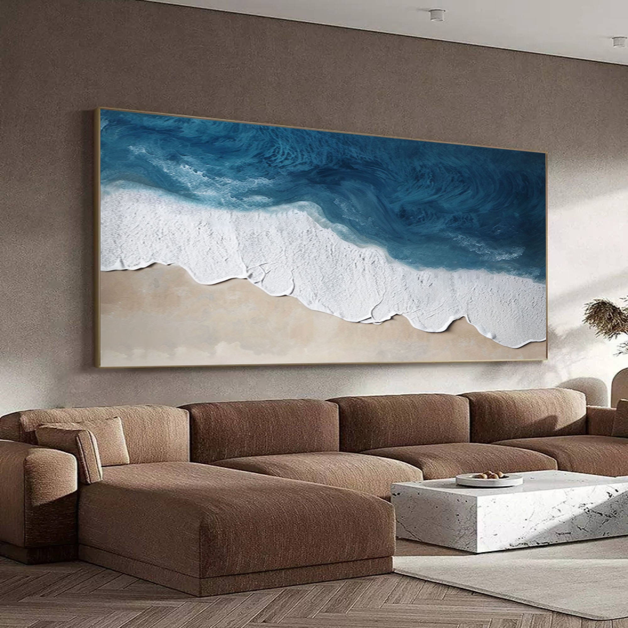 Plaster Art Painting hand - painted #HM1791