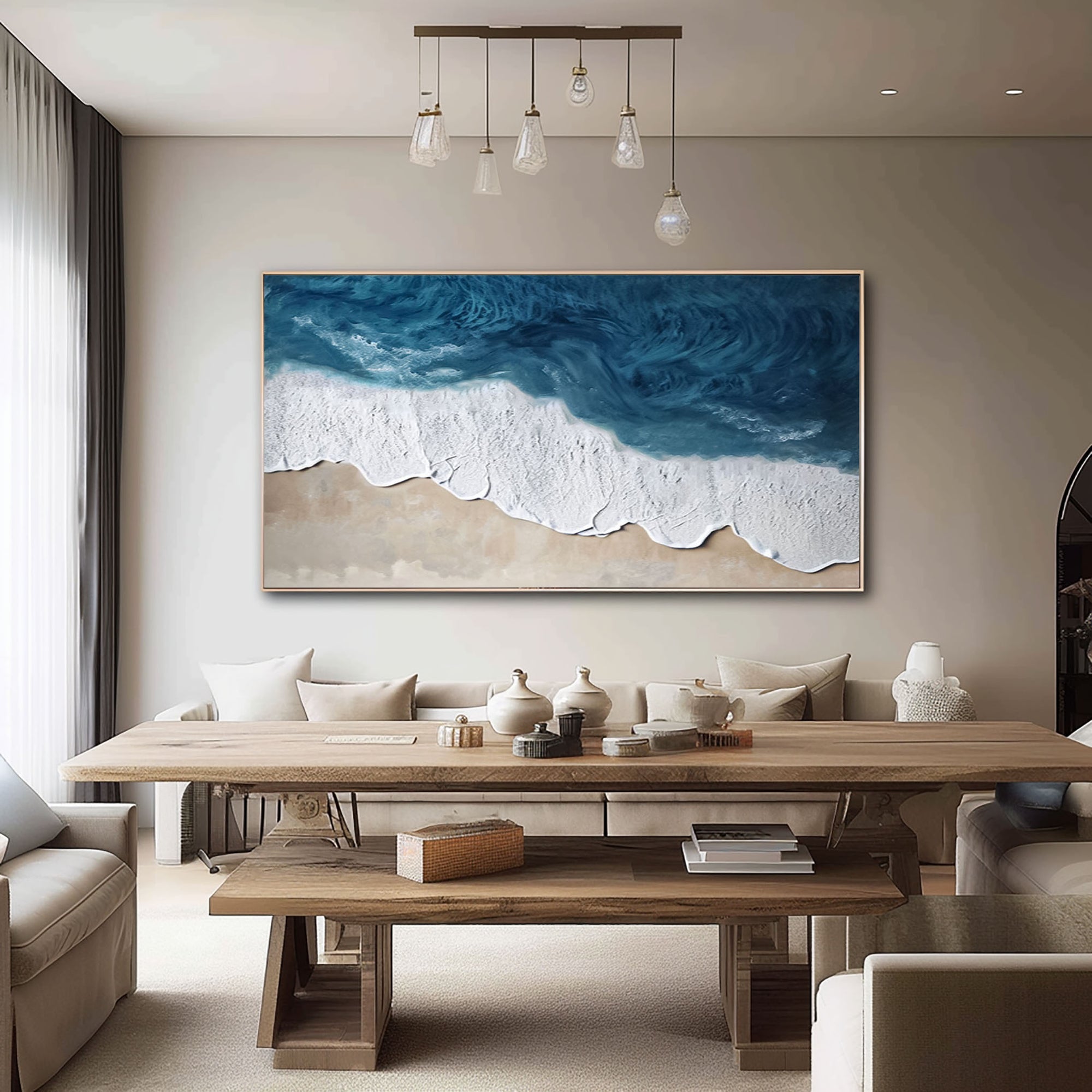 Plaster Art Painting hand - painted #HM1791