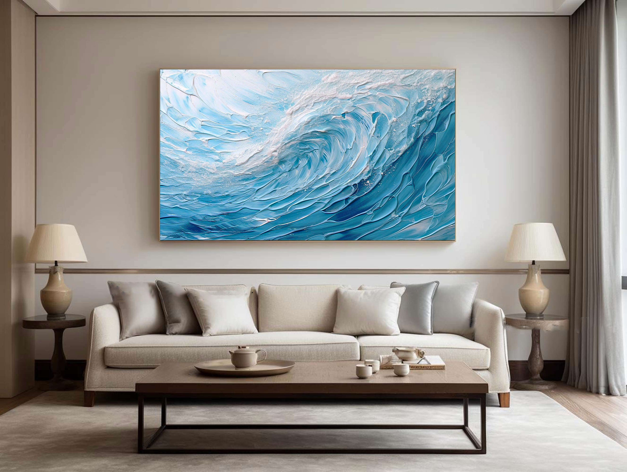 Plaster Art Painting hand - painted #HM1789