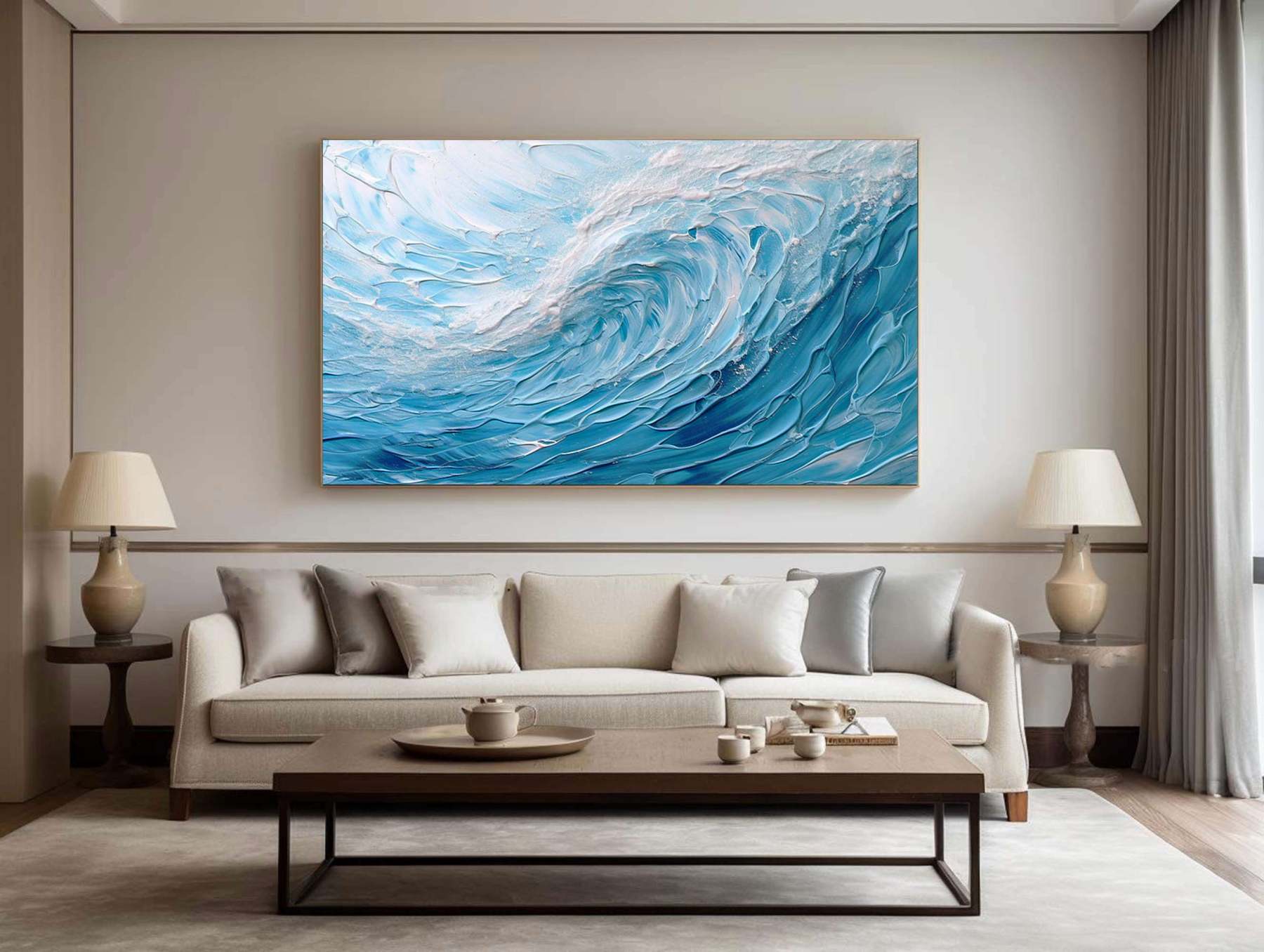 Plaster Art Painting hand - painted #HM1789