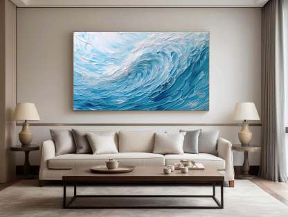 Plaster Art Painting hand - painted #HM1789