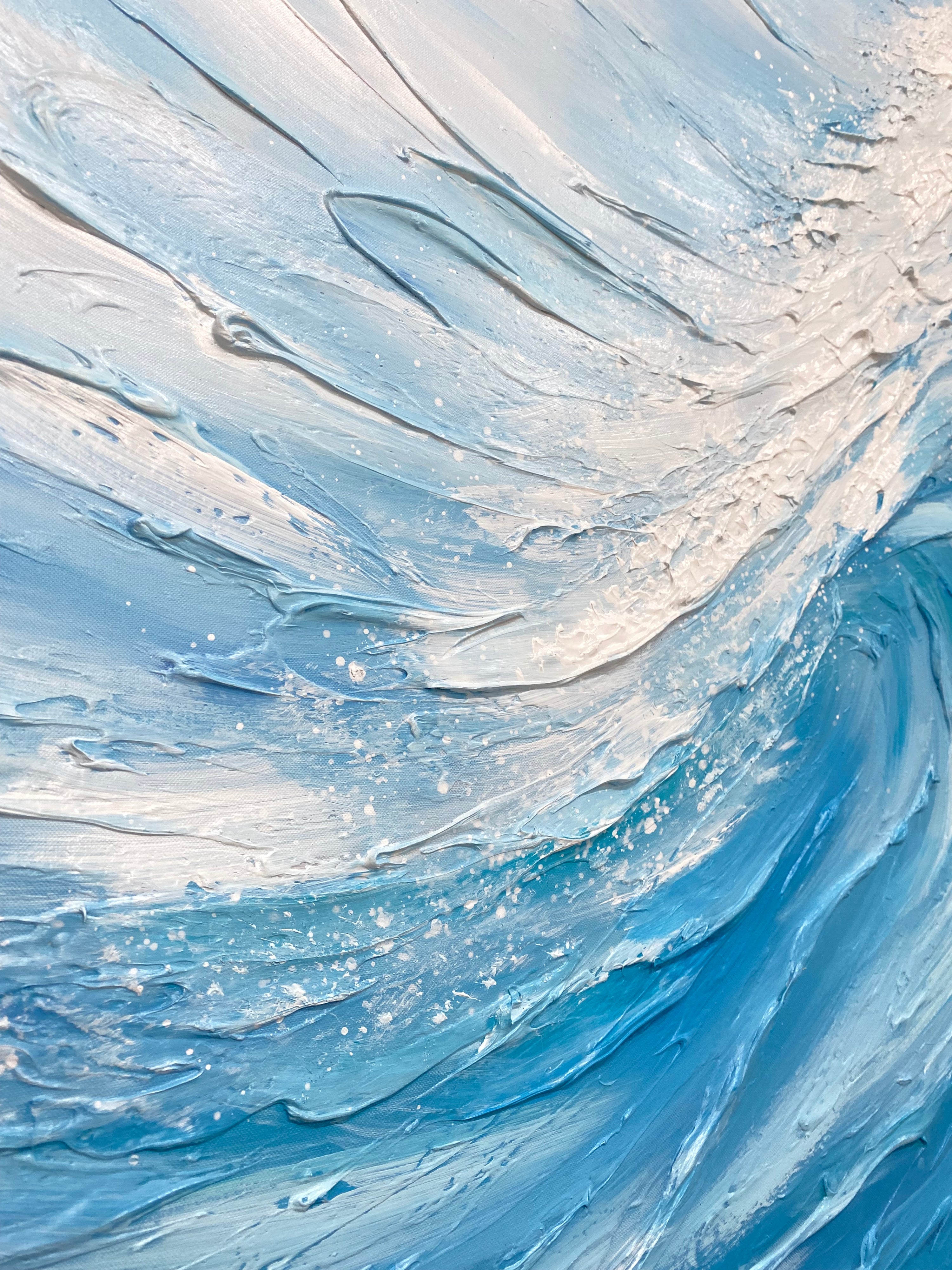 Plaster Art Painting hand - painted #HM1789