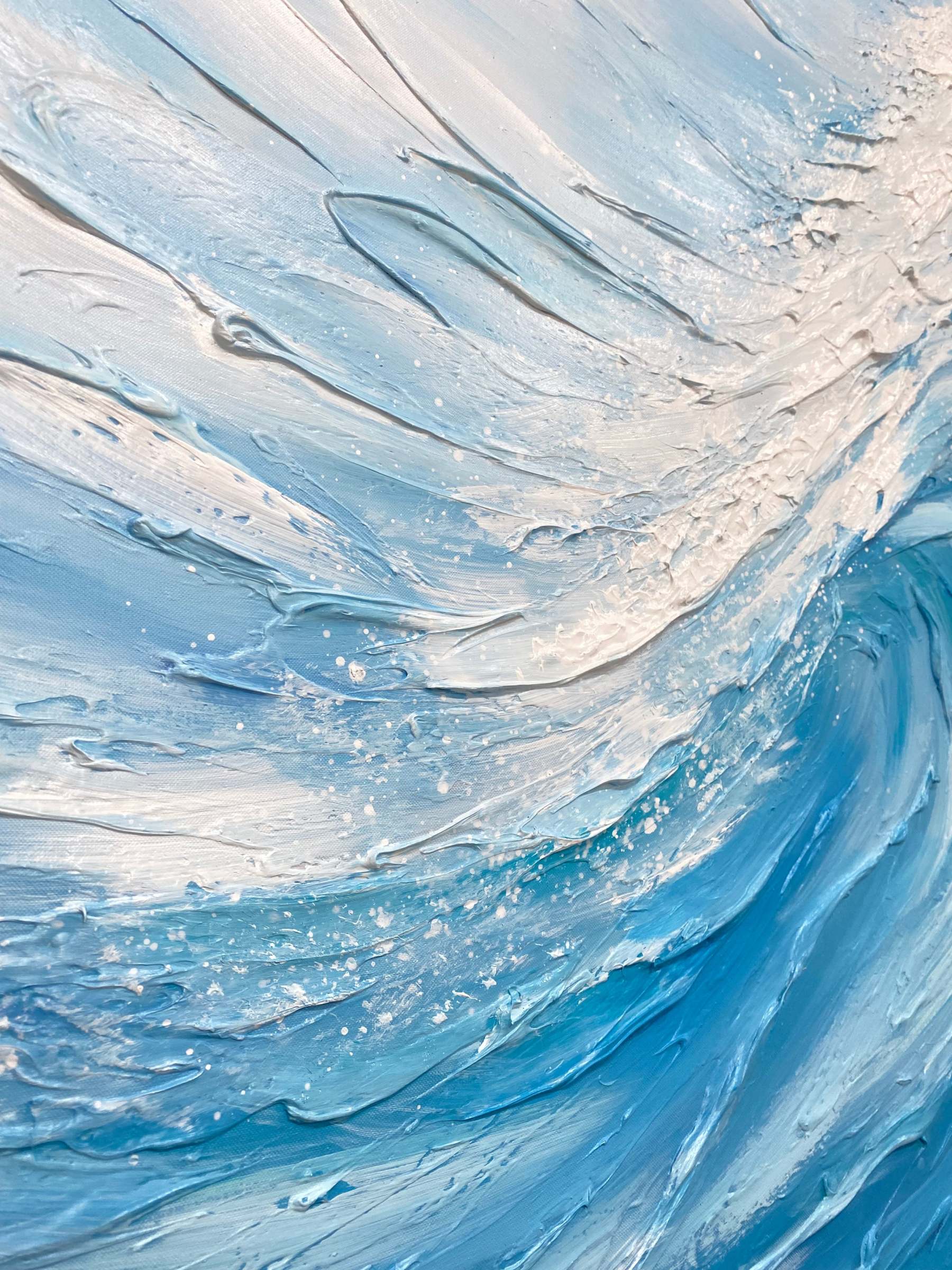 Plaster Art Painting hand - painted #HM1789