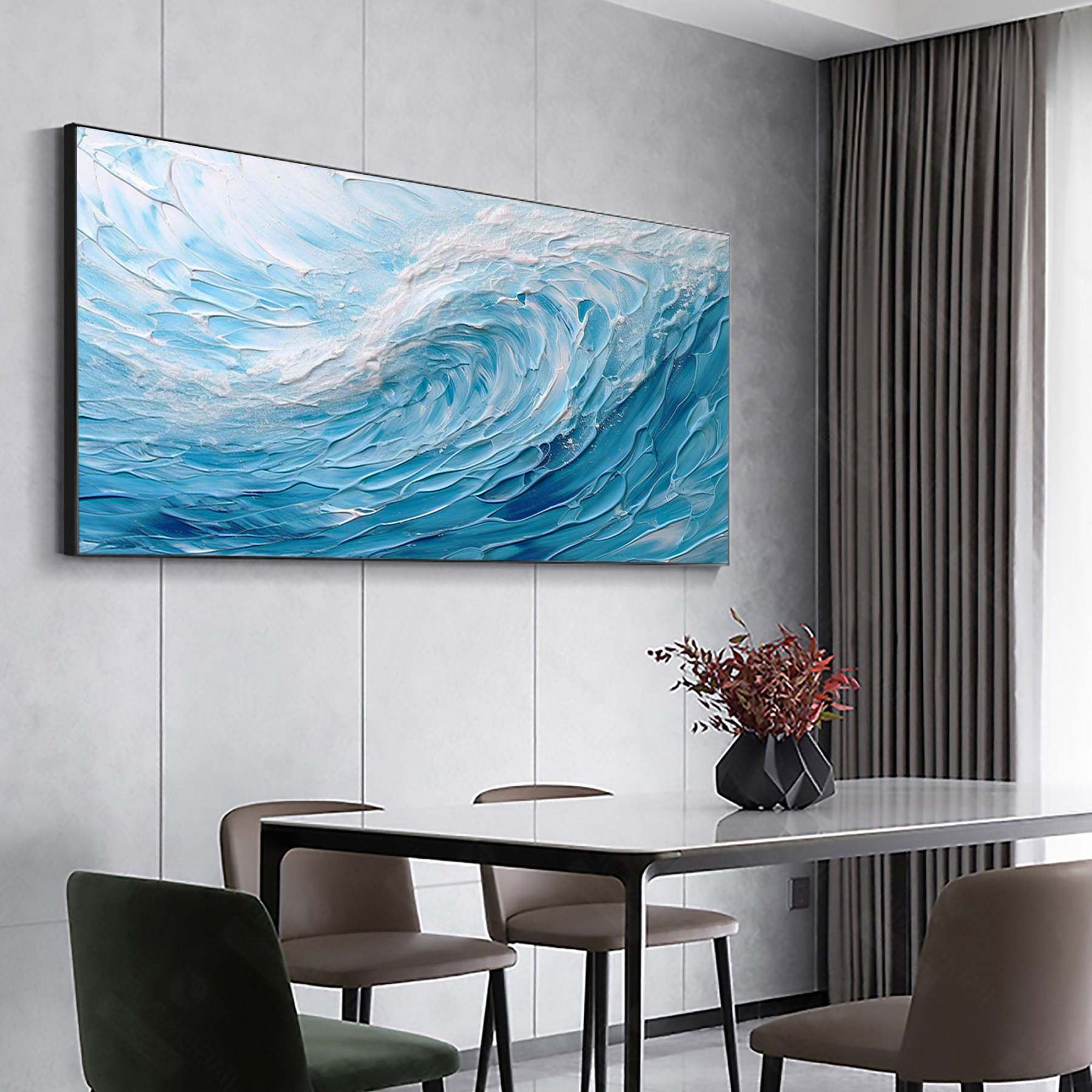 Plaster Art Painting hand - painted #HM1789