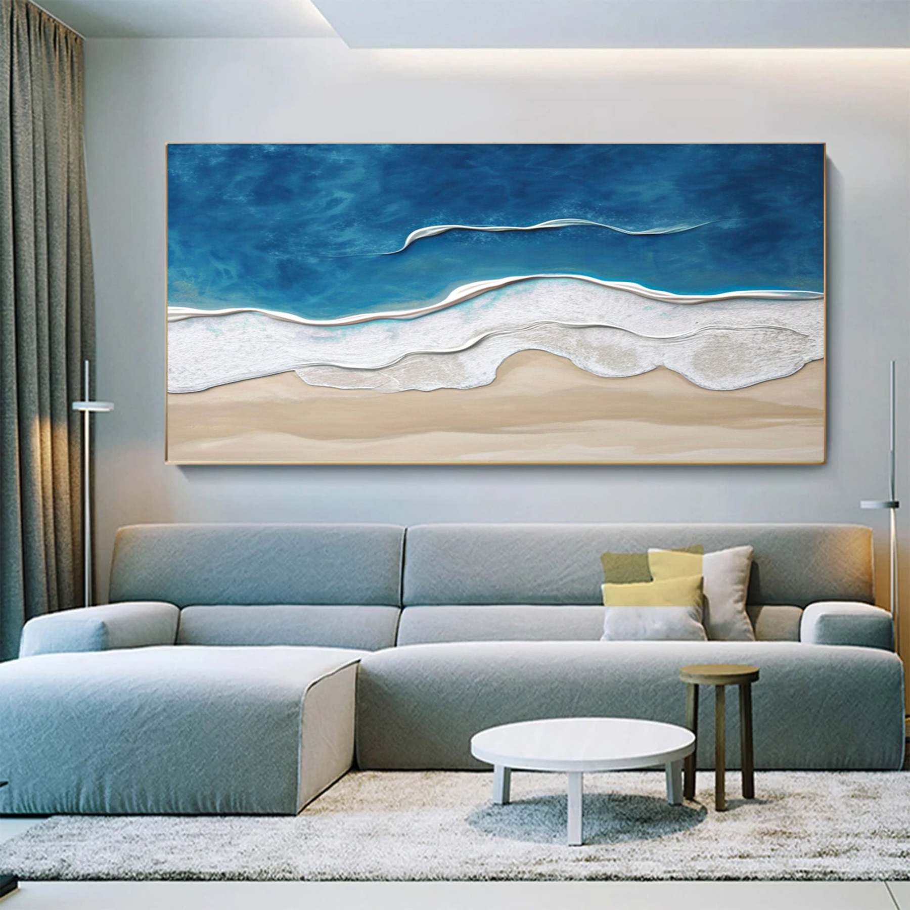 Plaster Art Painting hand - painted #HM1788