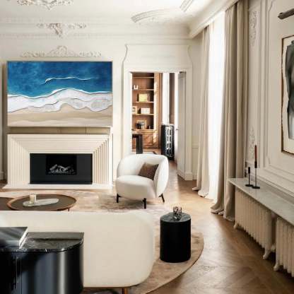 Plaster Art Painting hand - painted #HM1788