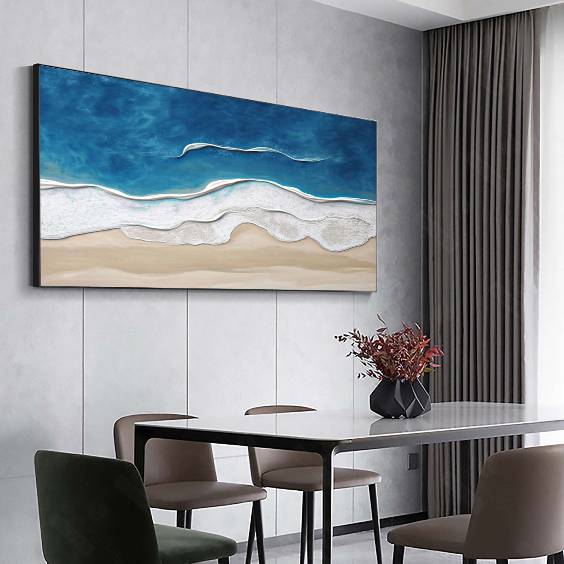 Plaster Art Painting hand - painted #HM1788