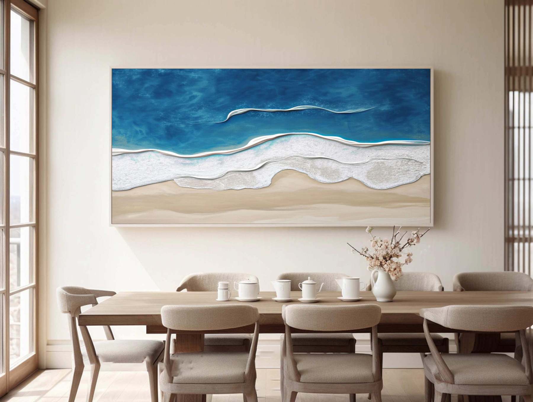 Plaster Art Painting hand - painted #HM1788