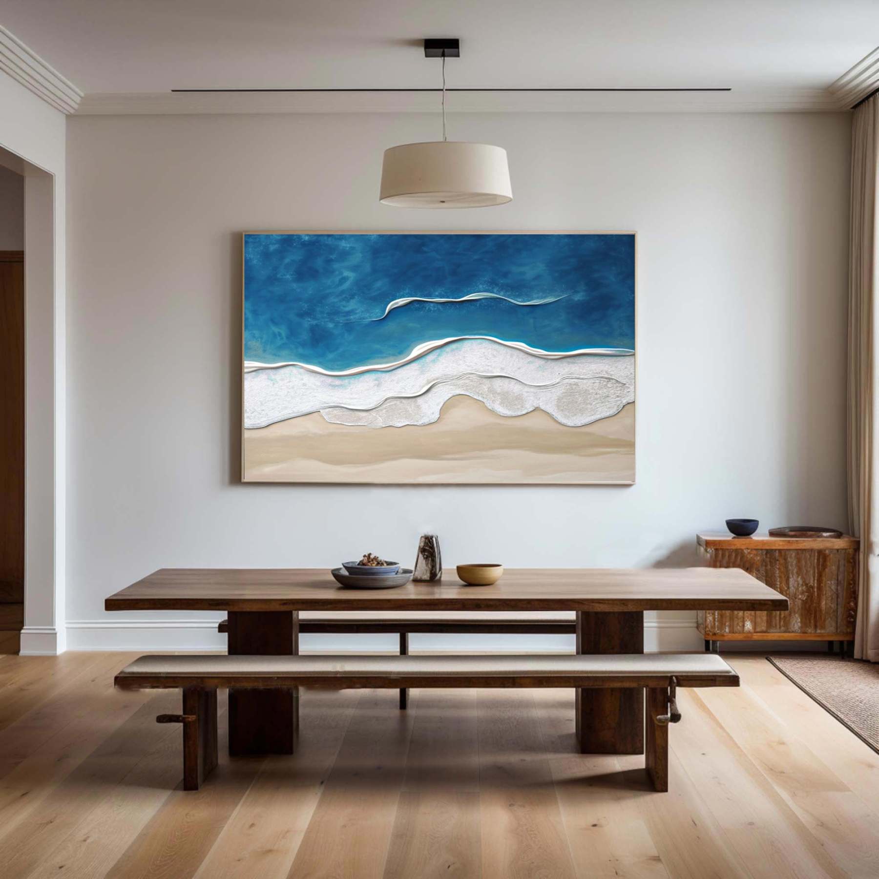 Plaster Art Painting hand - painted #HM1788