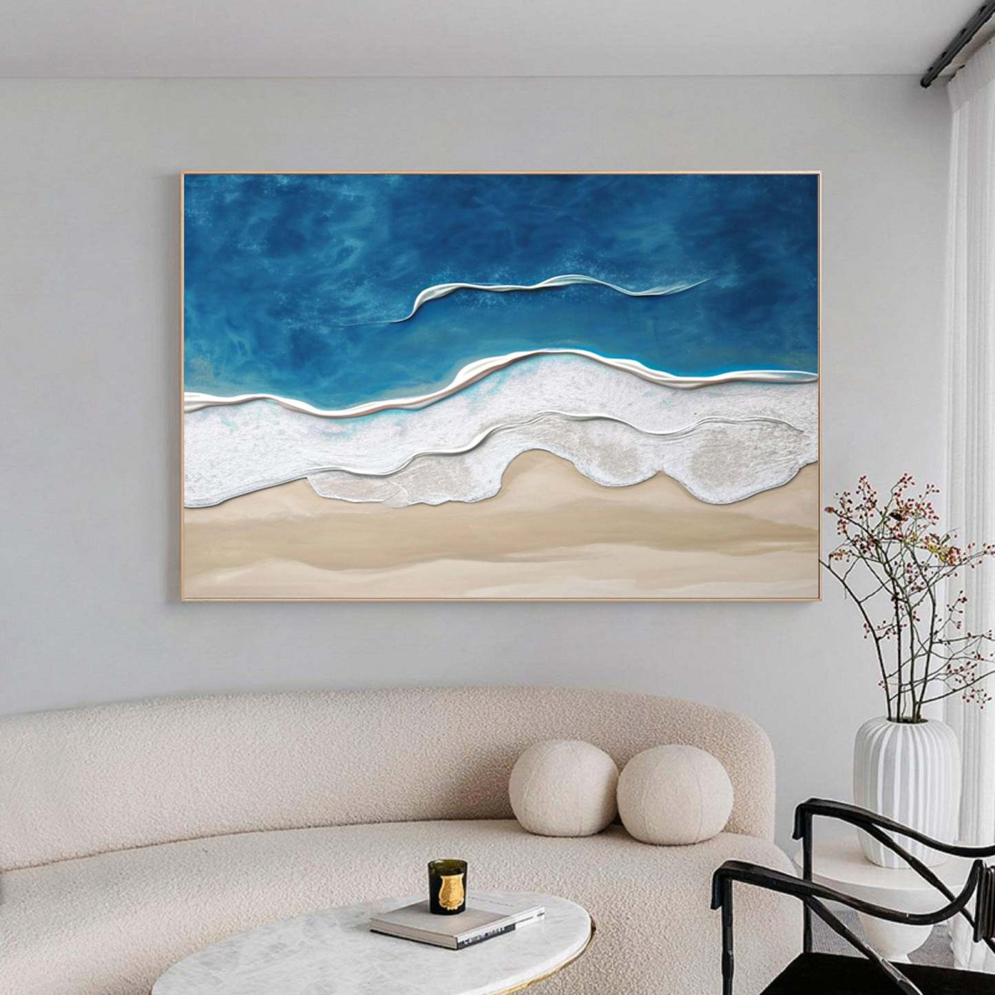 Plaster Art Painting hand - painted #HM1788