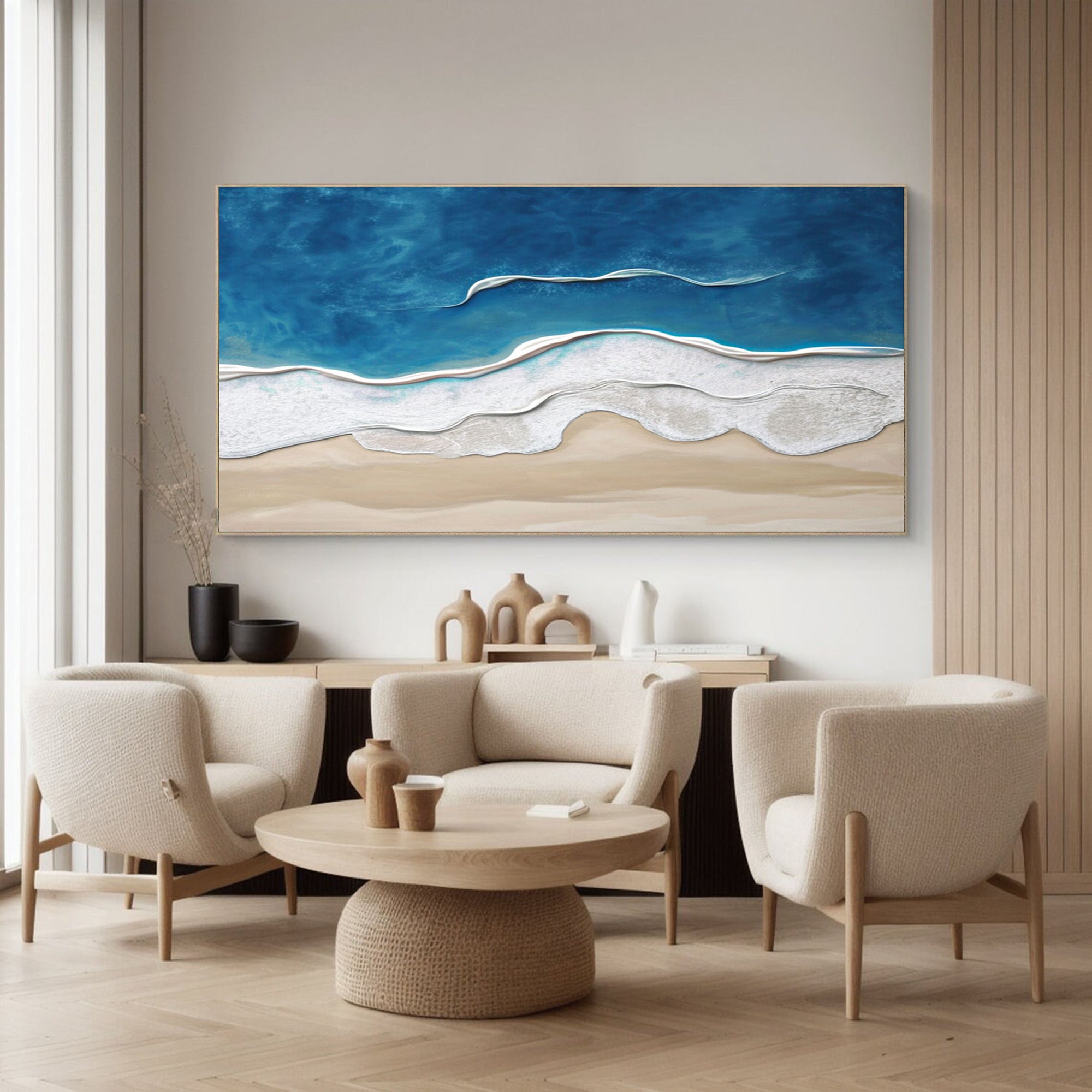 Plaster Art Painting hand - painted #HM1788