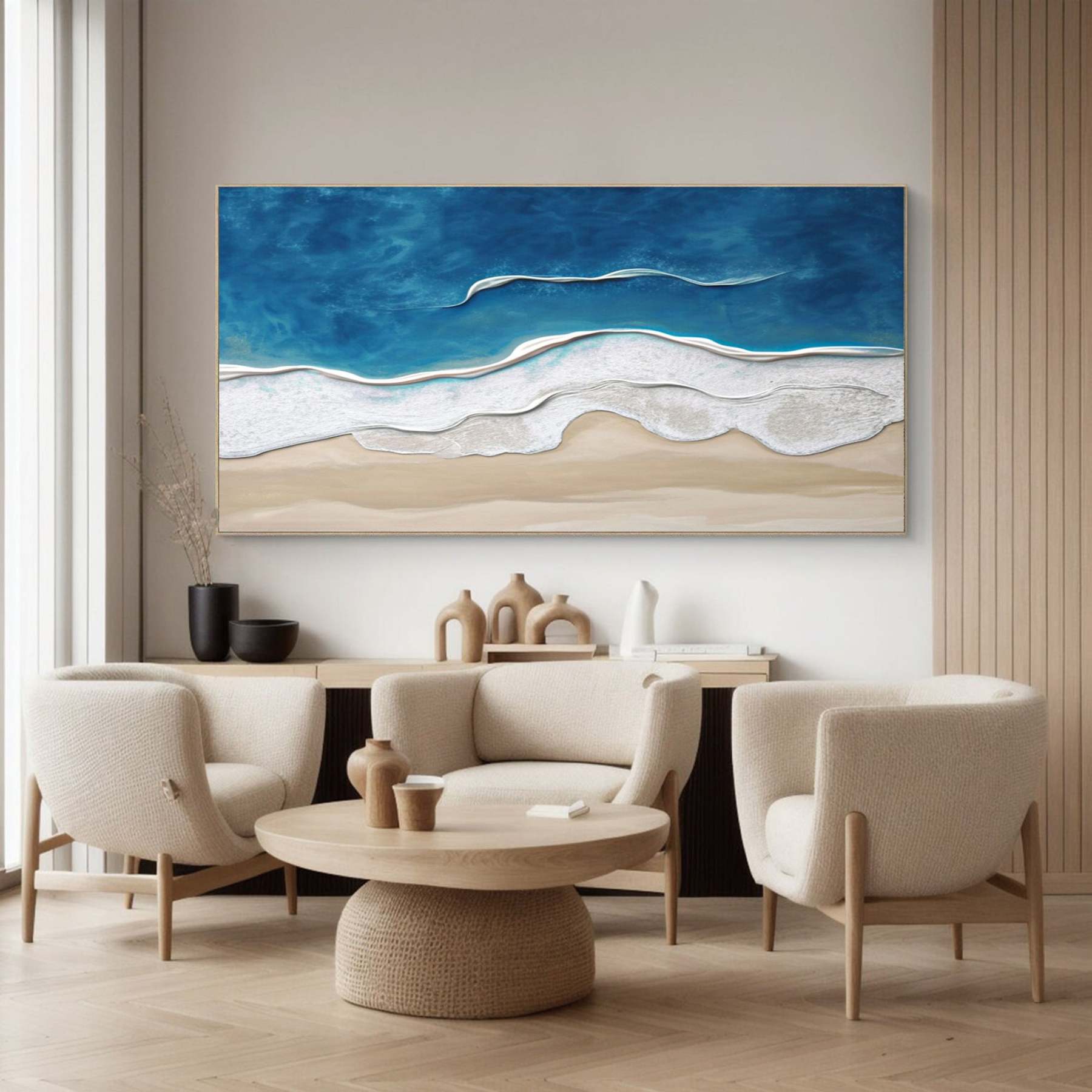 Plaster Art Painting hand - painted #HM1788