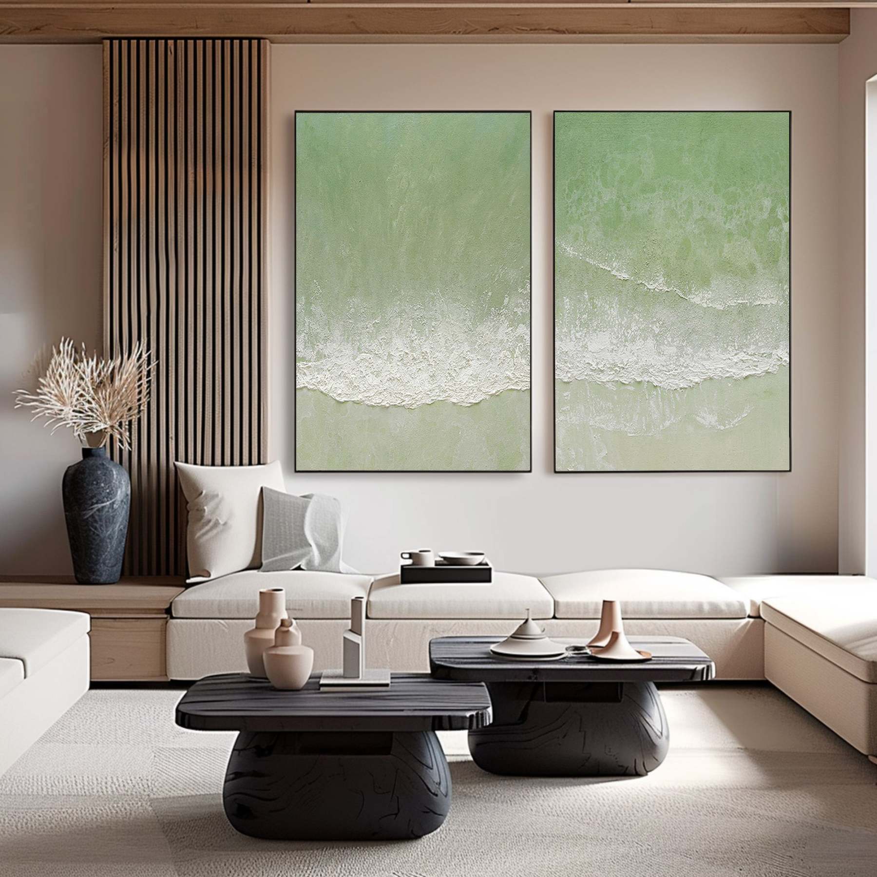 Abstract Art Painting hand-painted Set Of 2 #HM1816