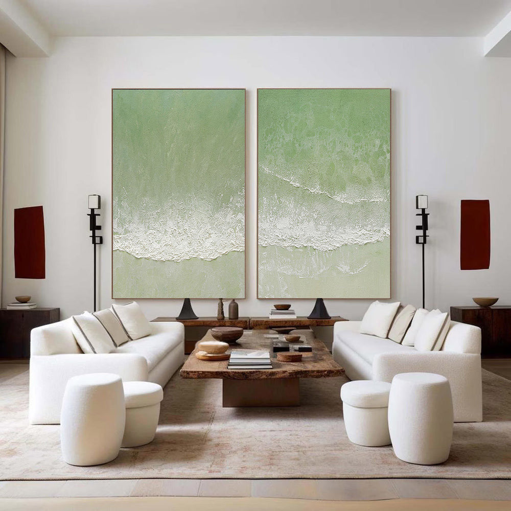 Abstract Art Painting hand-painted Set Of 2 #HM1816