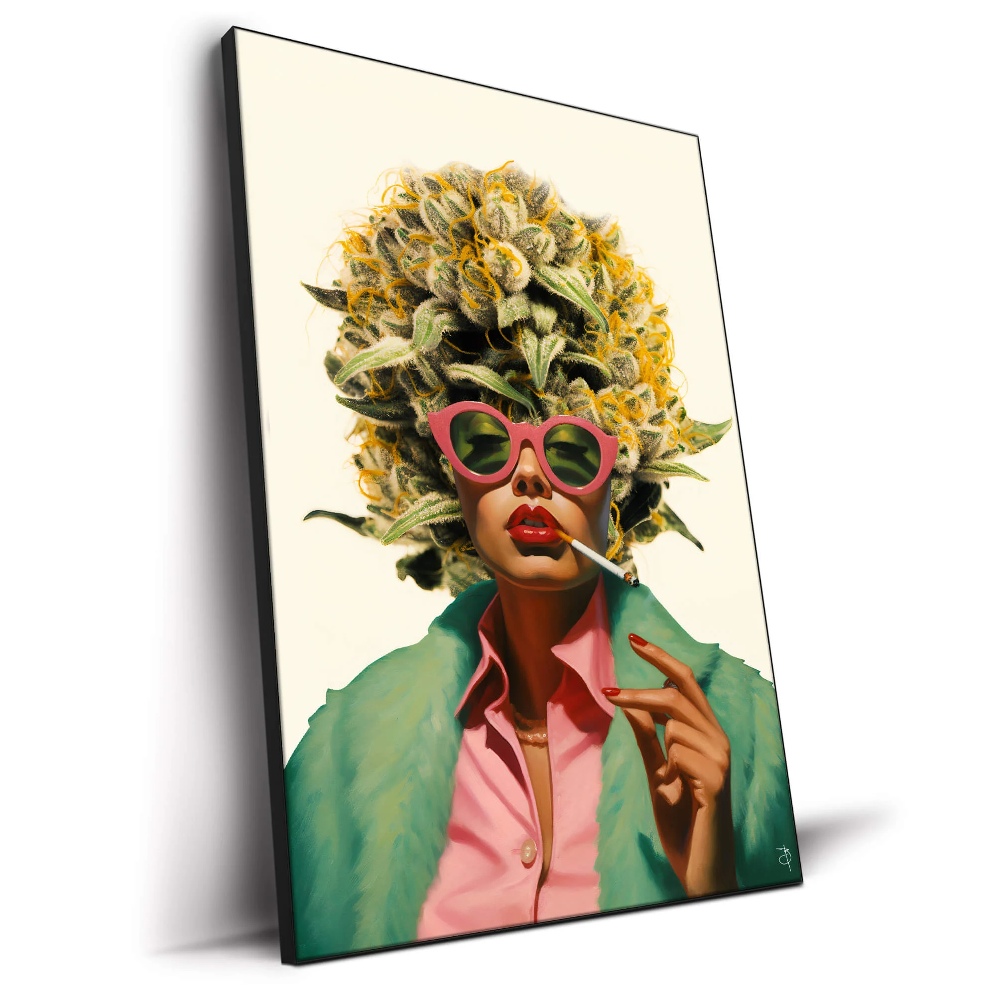 Abstract Portrait Art Oil Painting hand-painted #HM1886