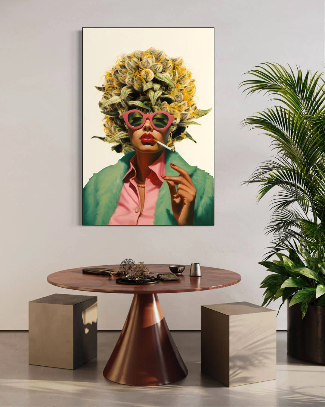 Abstract Portrait Art Oil Painting hand-painted #HM1886