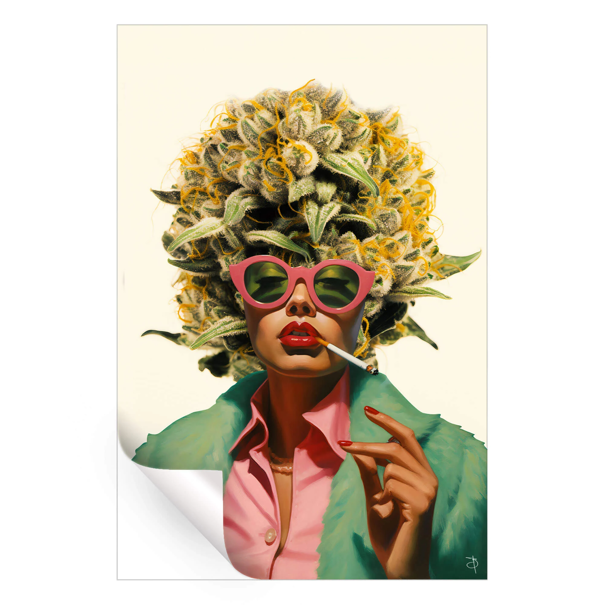 Abstract Portrait Wall Art ArtFab Print #HM1886