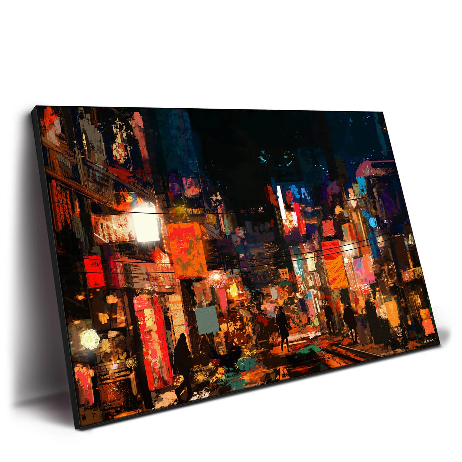 Urban Street Art Oil Painting hand-painted #HM1891