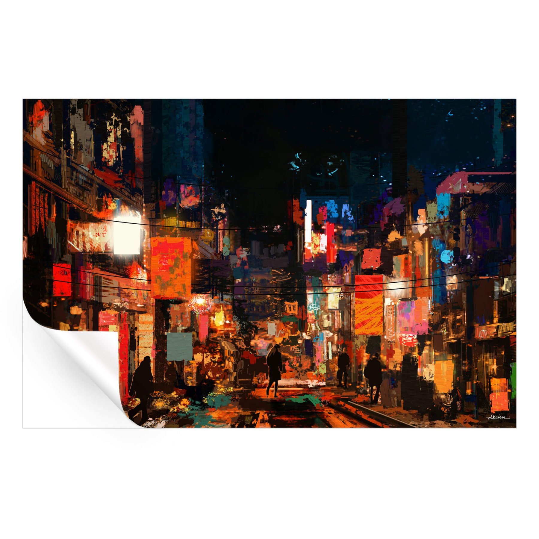 Urban Street Wall Art ArtFab Print #HM1891