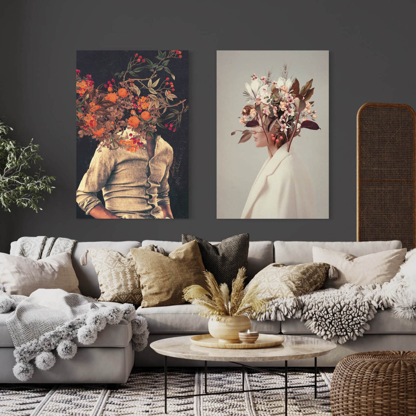 Vintage Portrait Art Oil Painting hand-painted #HM1890