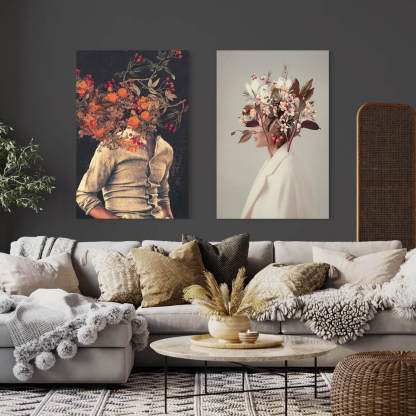 Vintage Portrait Art Oil Painting hand-painted #HM1890