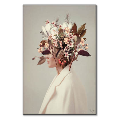 Vintage Portrait Art Oil Painting hand-painted #HM1890