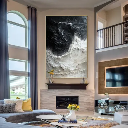 Plaster Art Painting hand - painted #HM1692