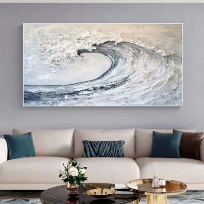 Plaster Art Painting hand - painted #HM1768