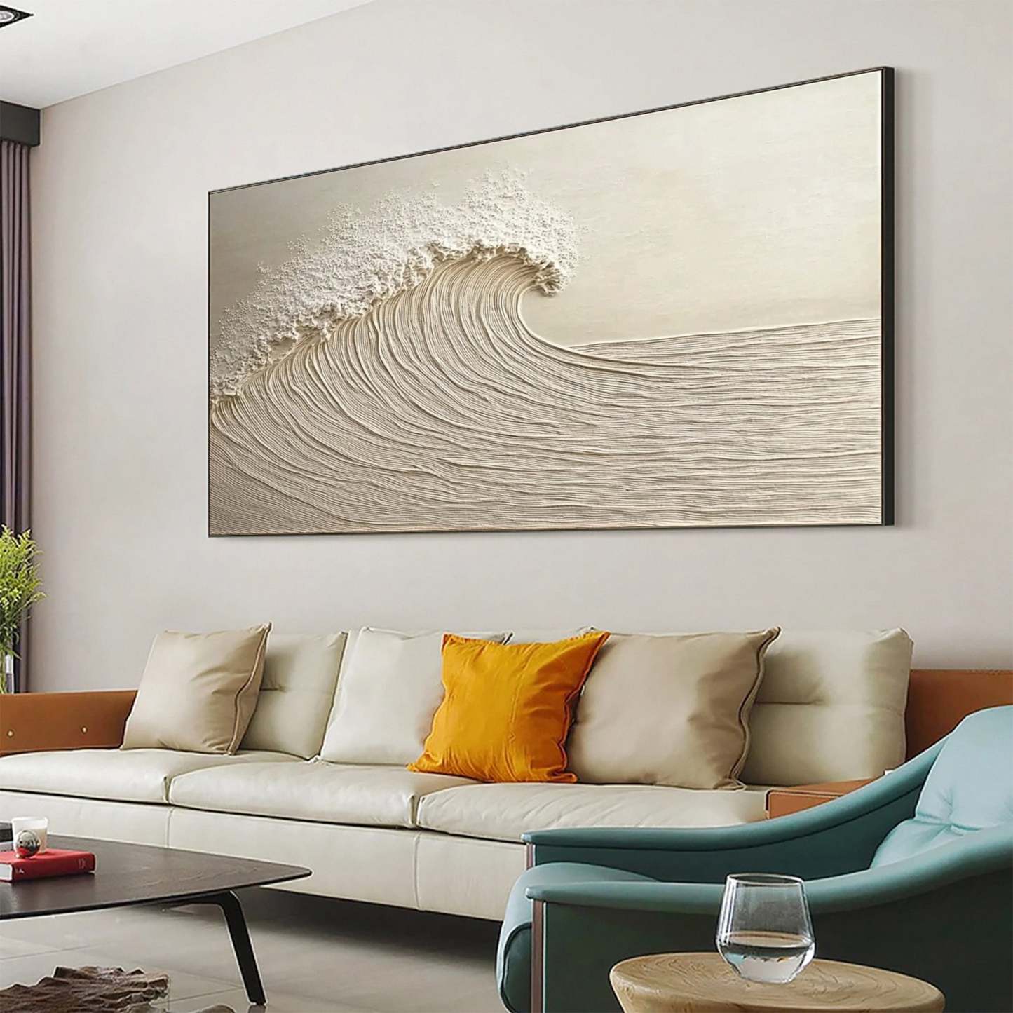 Plaster Art Painting hand - painted #HM1758