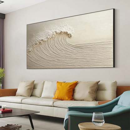 Plaster Art Painting hand - painted #HM1758