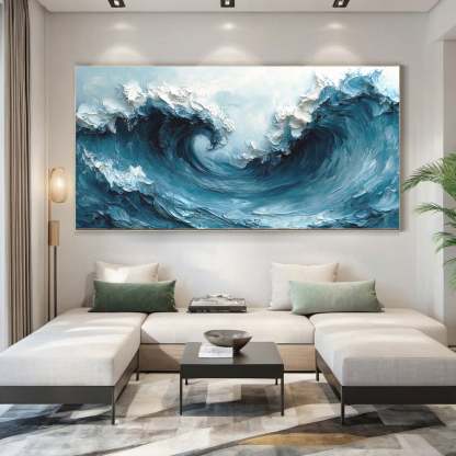 Plaster Art Painting hand - painted #HM1710