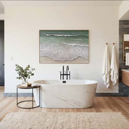 Plaster Art Painting hand - painted #HM1767